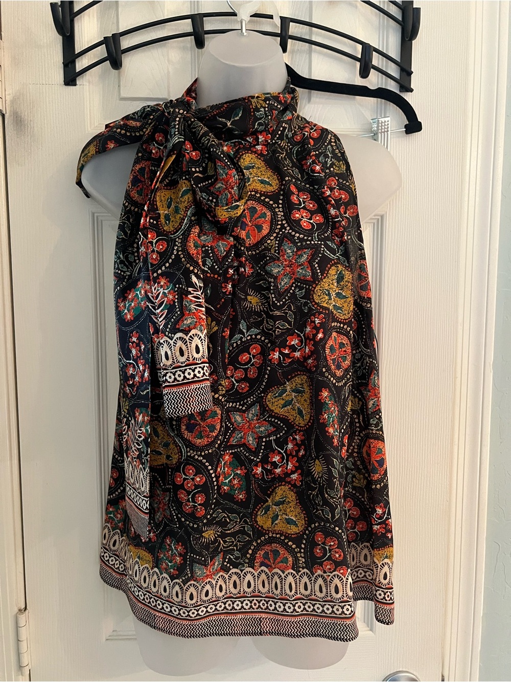 Saloni silk halter neck top size 8